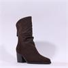 Paul Green Rear Zip Western Ankle Boot - Mocca